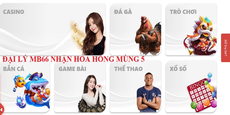 Nhà cái phát hoa hồng vào mùng 5 cho đại lý